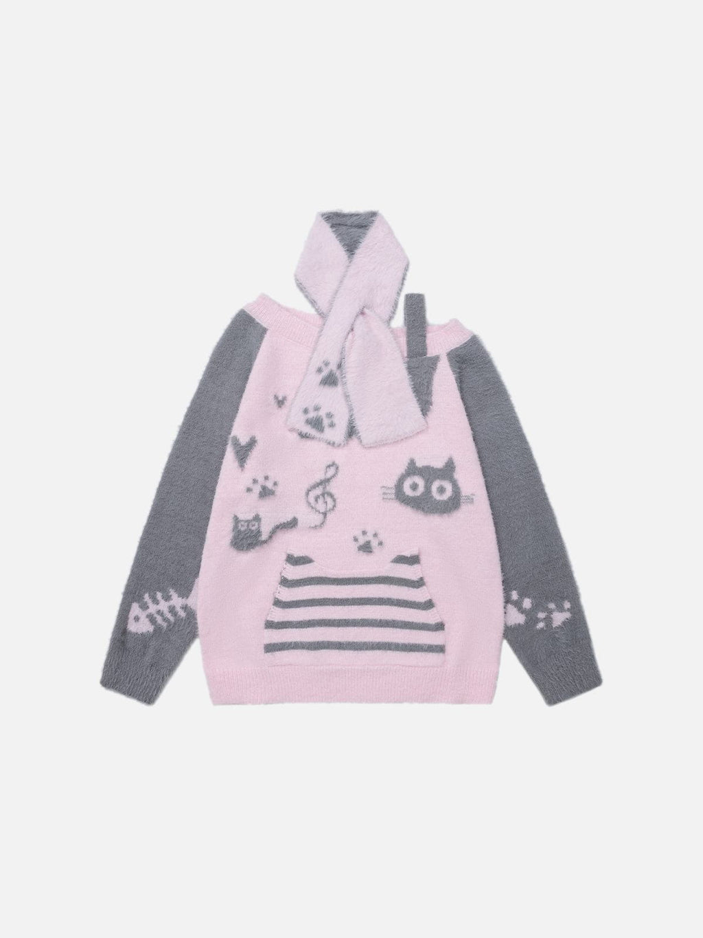 Aelfric Eden Cat Off-The-Shoulder Sweater