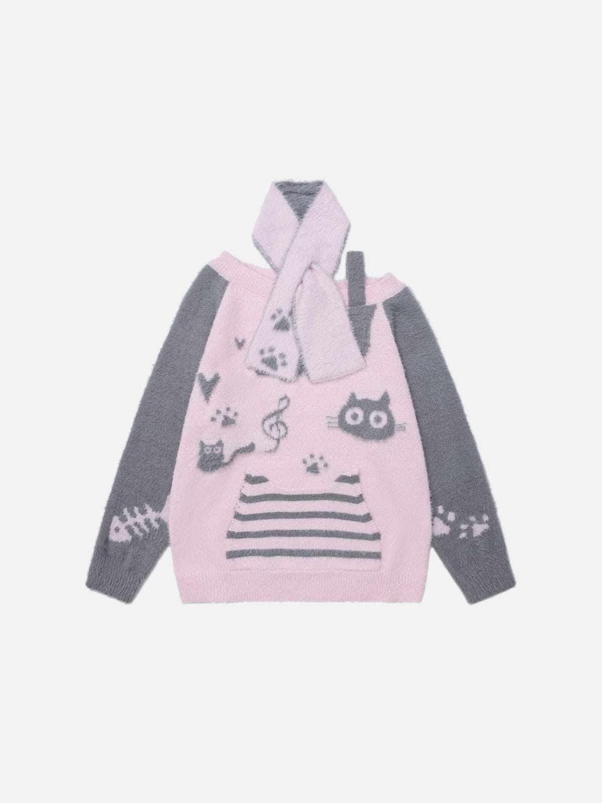 Aelfric Eden Cat Off-The-Shoulder Sweater