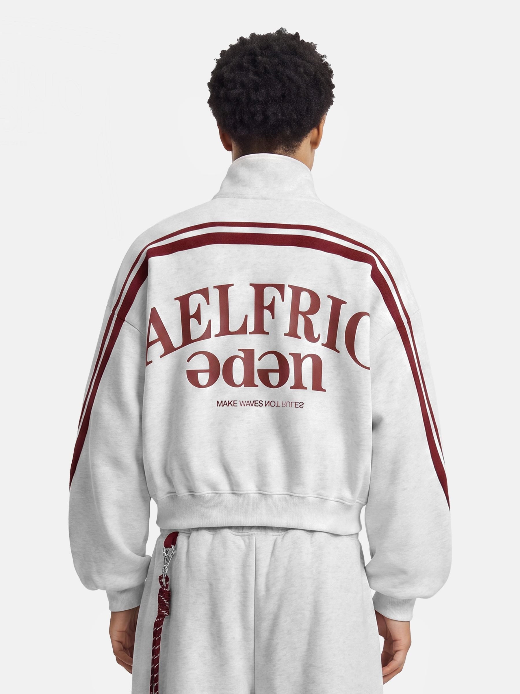 [Pre-Order] Aelfric Eden Boxy Striped Quarter-Zip Sweatshirt