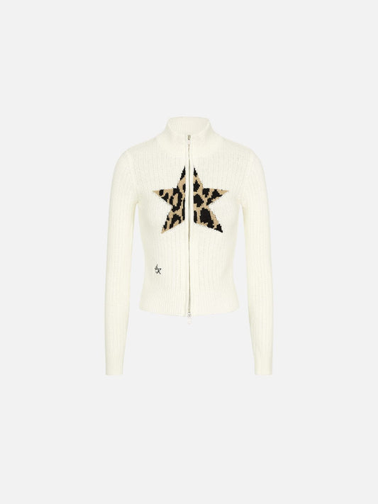 Aelfric Eden Leopard Star Cardigan