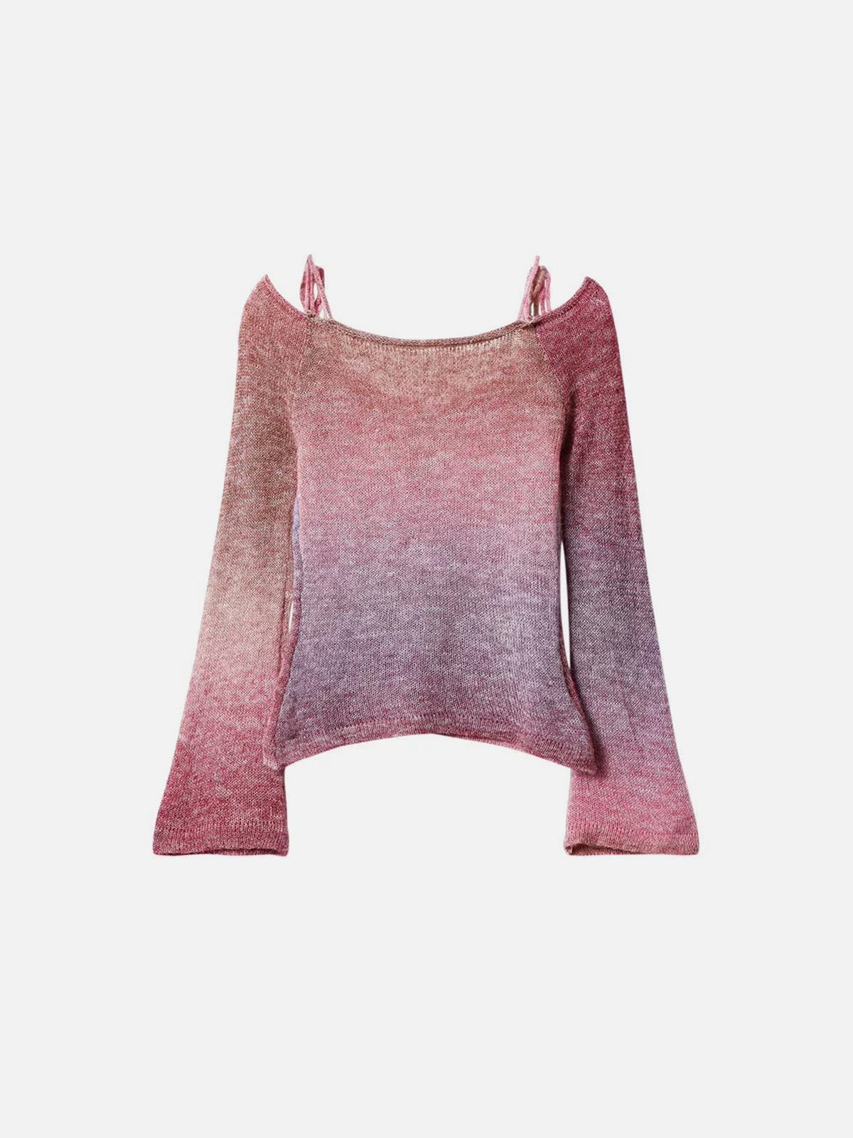 Aelfric Eden Gradient Off-The-Shoulder Sweater