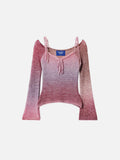 Aelfric Eden Gradient Off-The-Shoulder Sweater