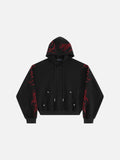 Aelfric Eden Boxy Script Embroidery Pullover Hoodie