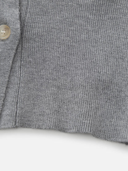 Aelfric Eden Collared Gingham Trim Cardigan