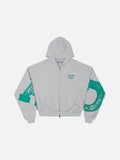 Aelfric Eden Boxy Graphic Zip Up Hoodie