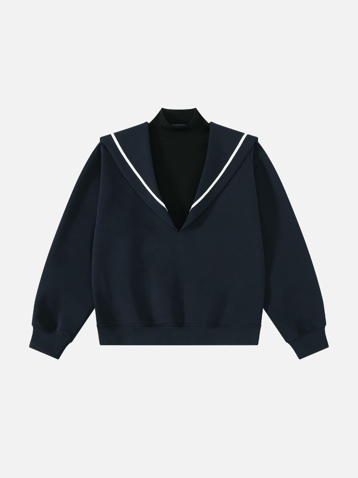 Aelfric Eden Striped Sailor Collar Pullover Hoodie