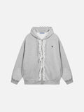 Aelfric Eden Lace Trim Zip Up Hoodie