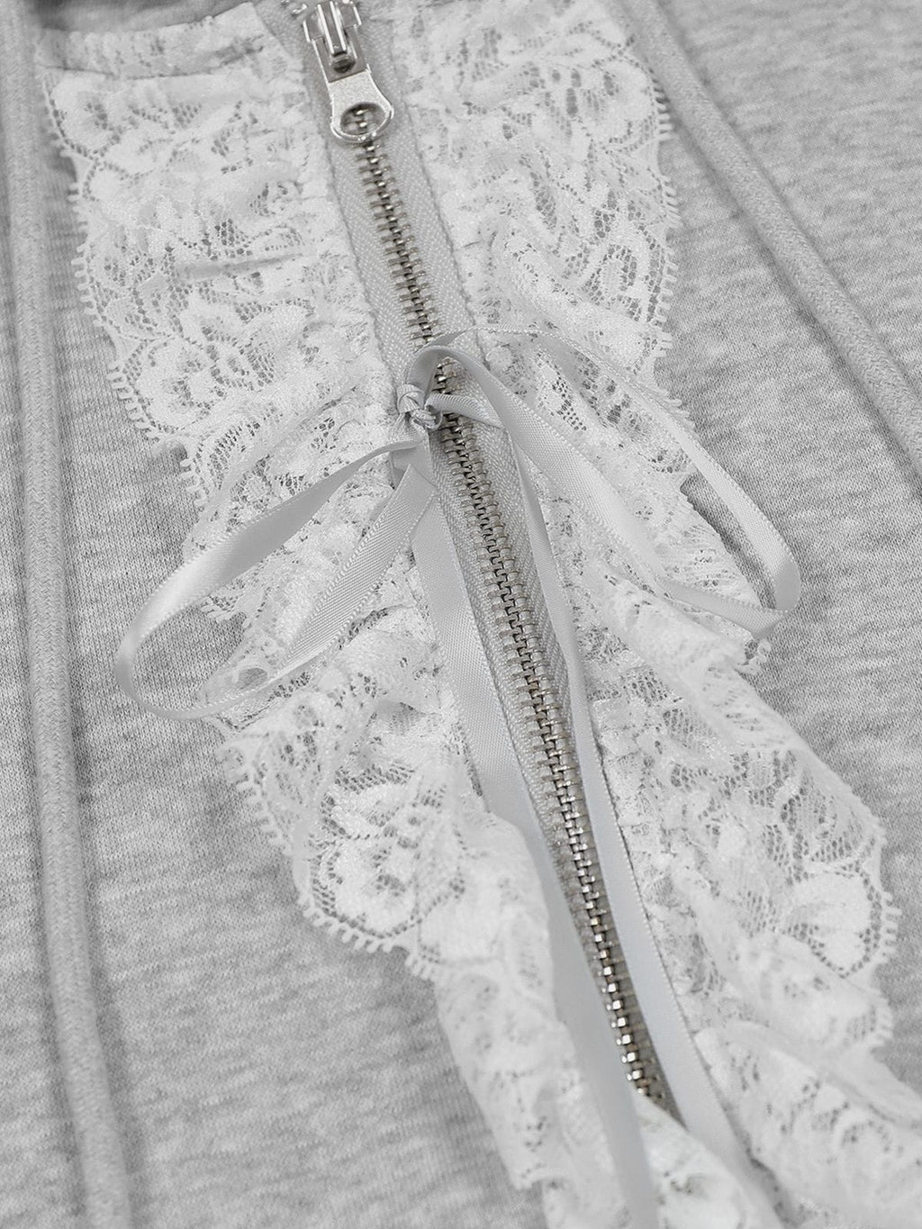 Aelfric Eden Lace Trim Zip Up Hoodie