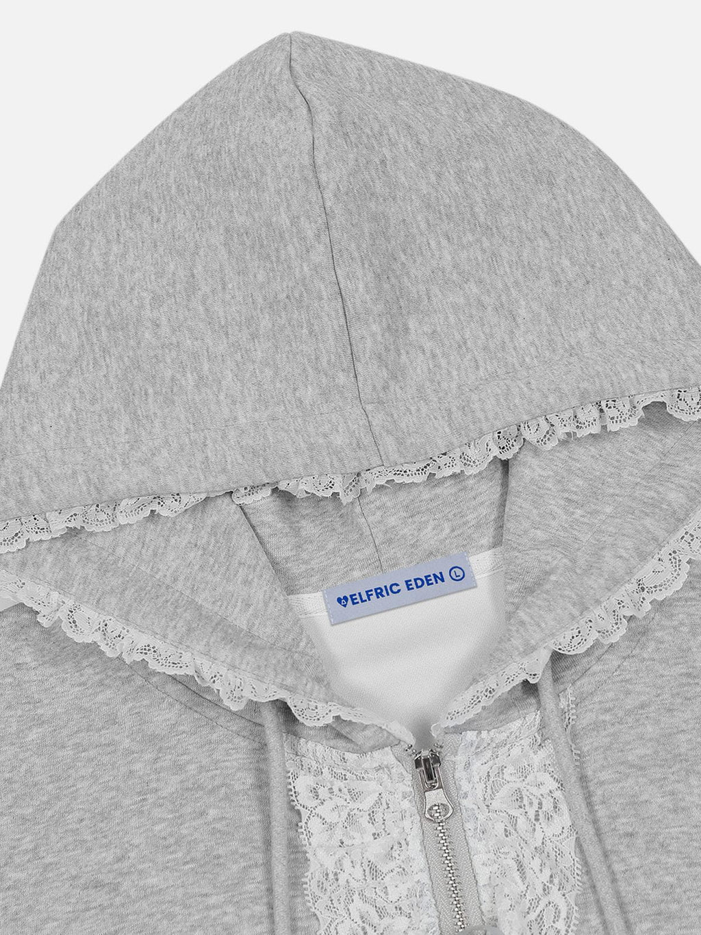 Aelfric Eden Lace Trim Zip Up Hoodie