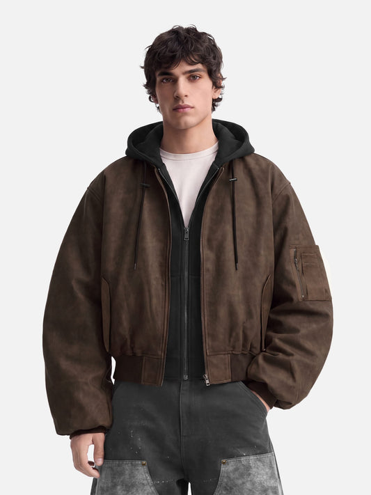 Aelfric EdenTwo Layered Faux Suede Jacket