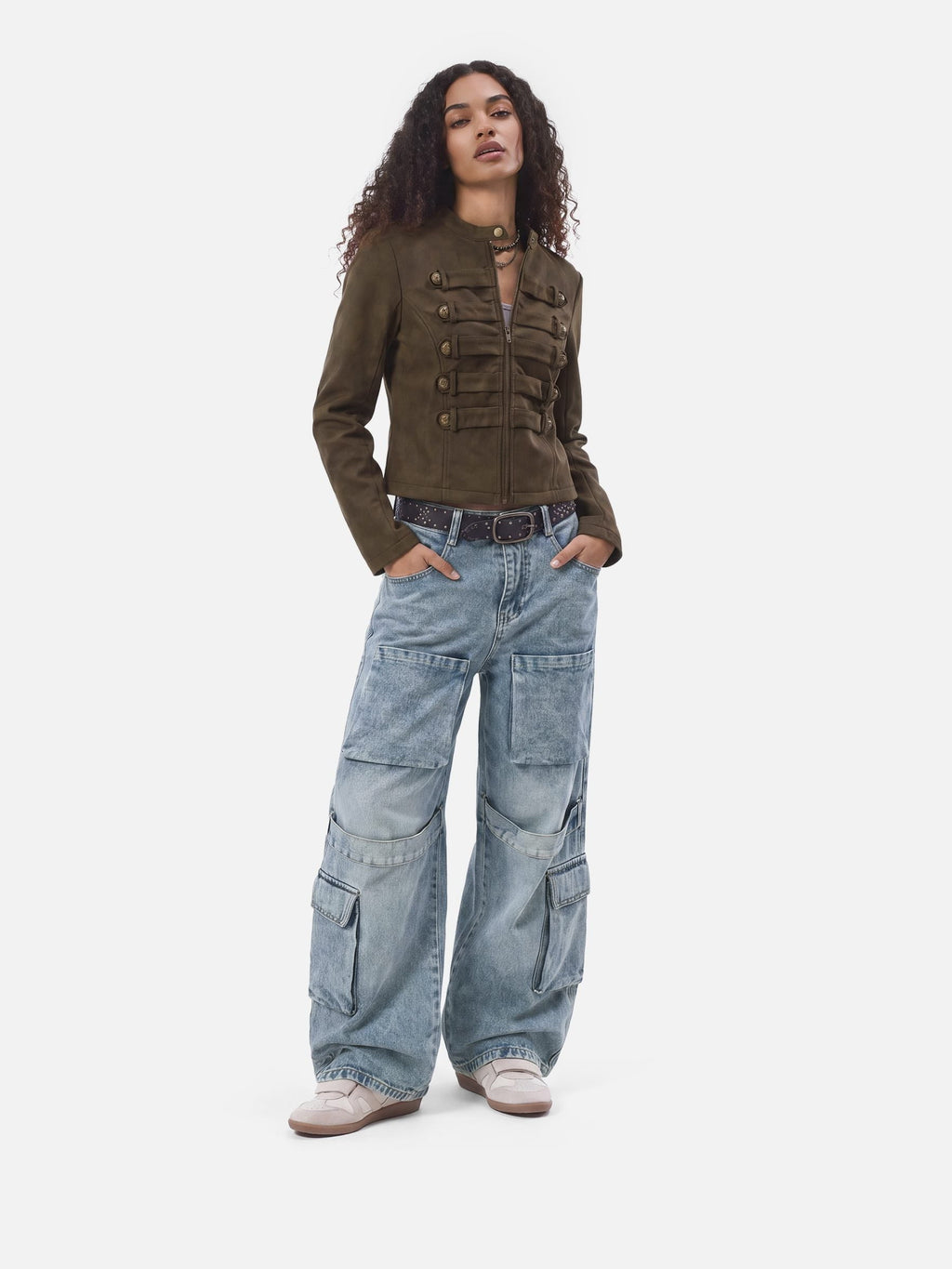 Aelfric Eden Faux Suede Napoleon Jacket