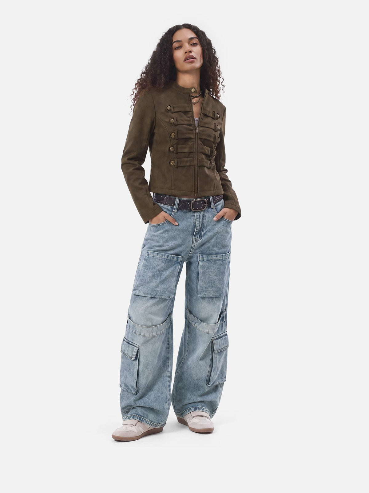 Aelfric Eden Faux Suede Napoleon Jacket