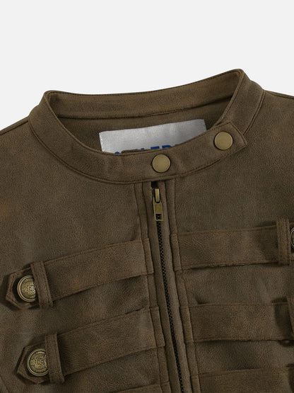 Aelfric Eden Faux Suede Napoleon Jacket
