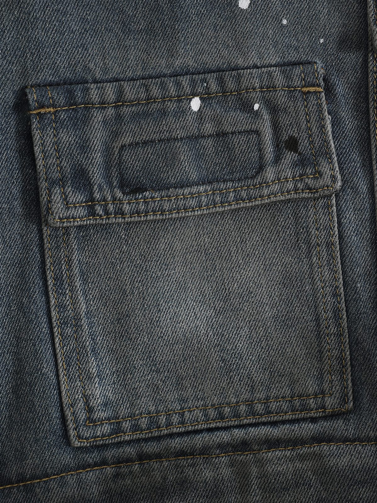 Aelfric Eden Paint Splatter Multi Pocket Jeans
