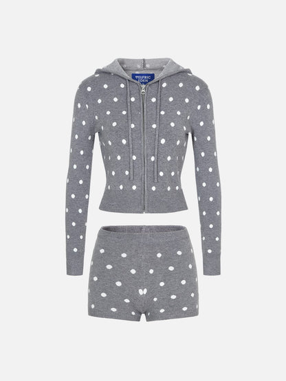 Aelfric Eden Polka Dot Knit Hoodie Sets