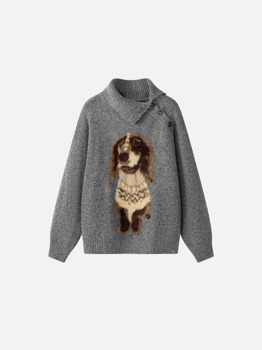 Aelfric Eden Dachshund Jacquard Sweater