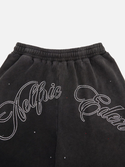Aelfric Eden Rhinestone Baggy Barrel Sweatpants