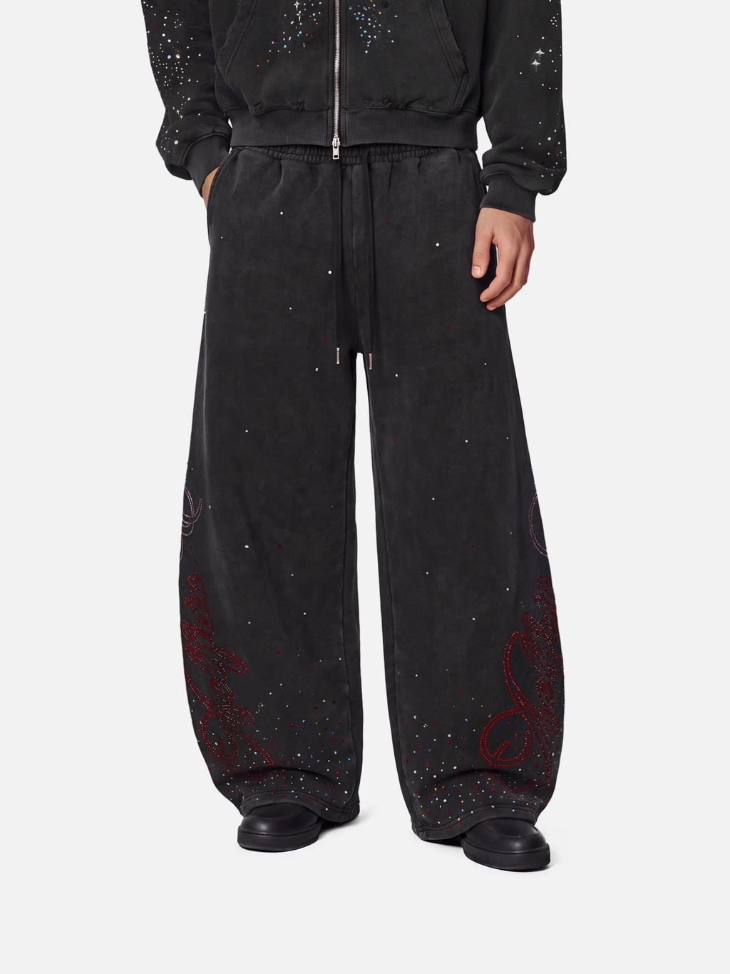 Aelfric Eden Rhinestone Baggy Barrel Sweatpants