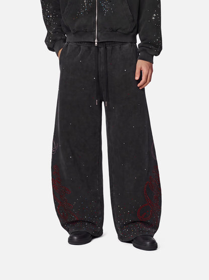Aelfric Eden Rhinestone Baggy Barrel Sweatpants