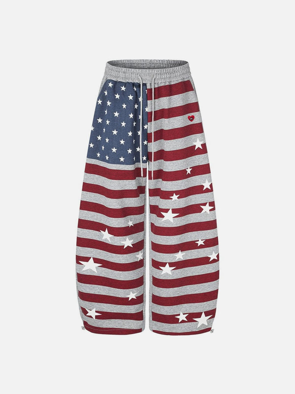 Aelfric Eden Star Flag Print Baggy Barrel Sweatpants