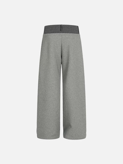 Aelfric Eden Plaid Waist Pleated Sweatpants
