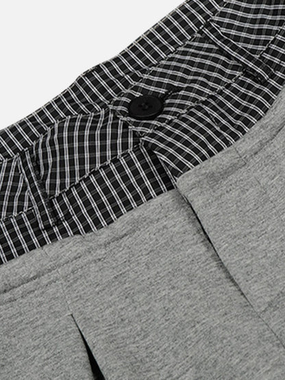 Aelfric Eden Plaid Waist Pleated Sweatpants