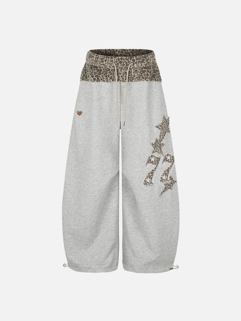 Aelfric Eden Leopard Panel Baggy Barrel Sweatpants