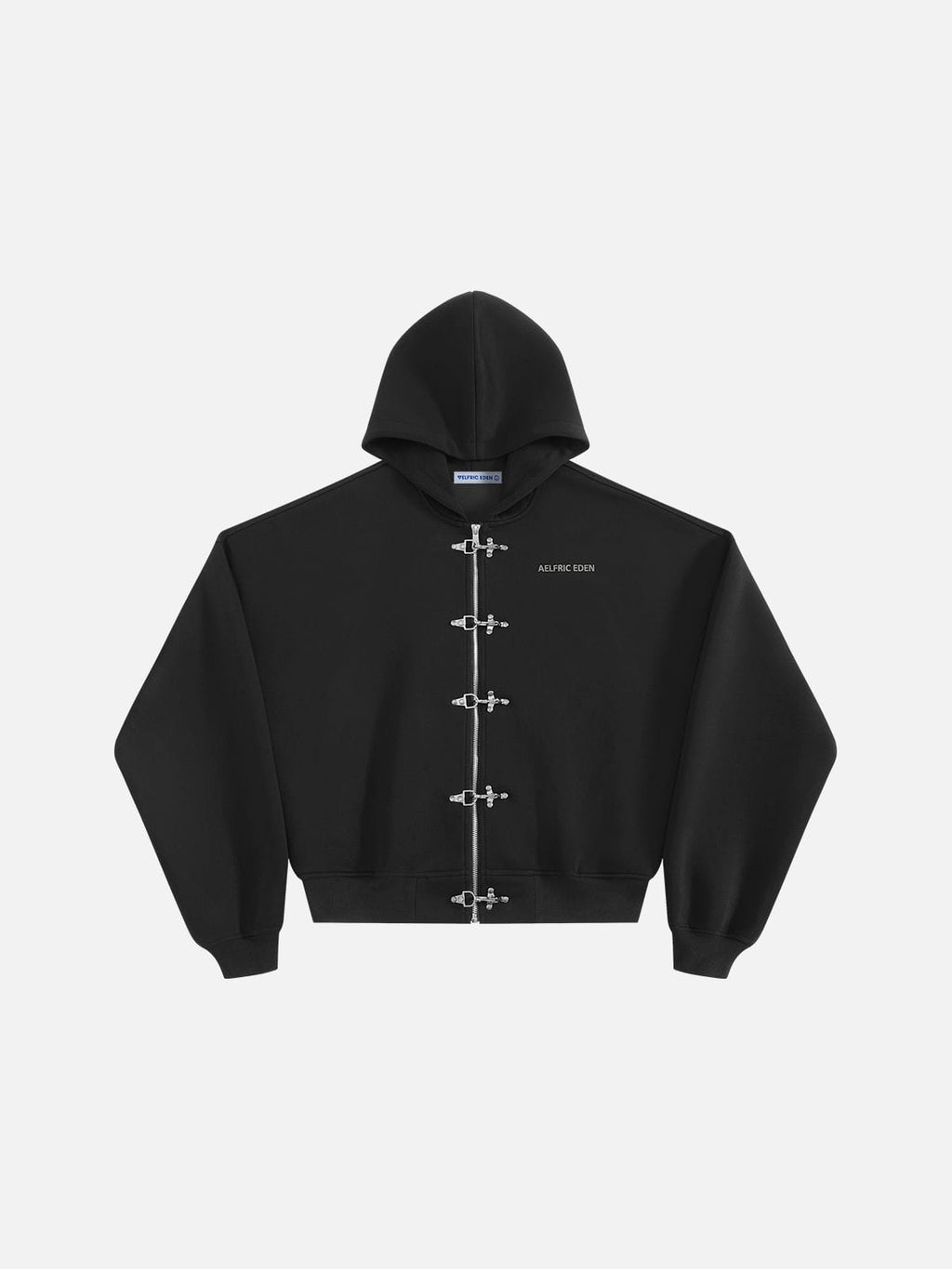 Aelfric Eden Boxy Fireman Clasp Zip Up Hoodie