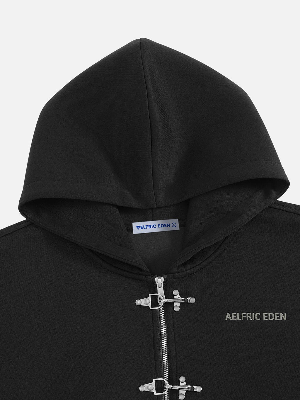Aelfric Eden Boxy Fireman Clasp Zip Up Hoodie