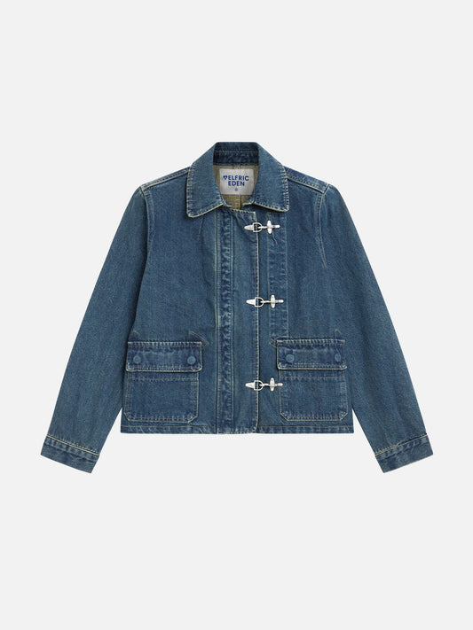 Aelfric Eden Fireman Clasp Denim Jacket