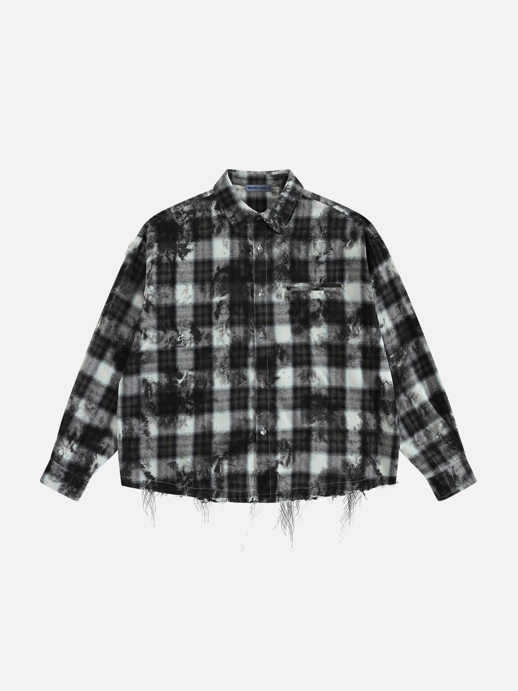 Aelfric Eden Distressed Flannel Long Sleeve Shirt