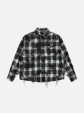Aelfric Eden Distressed Flannel Long Sleeve Shirt