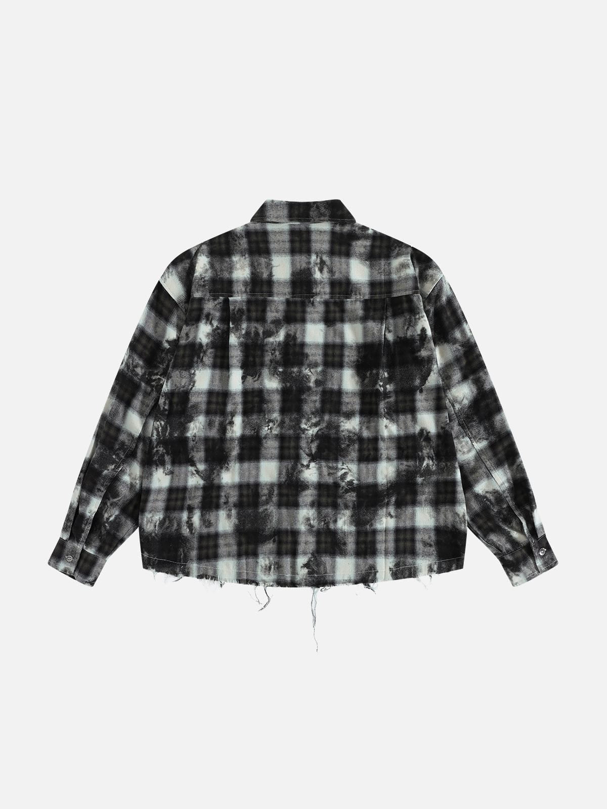 Aelfric Eden Distressed Flannel Long Sleeve Shirt