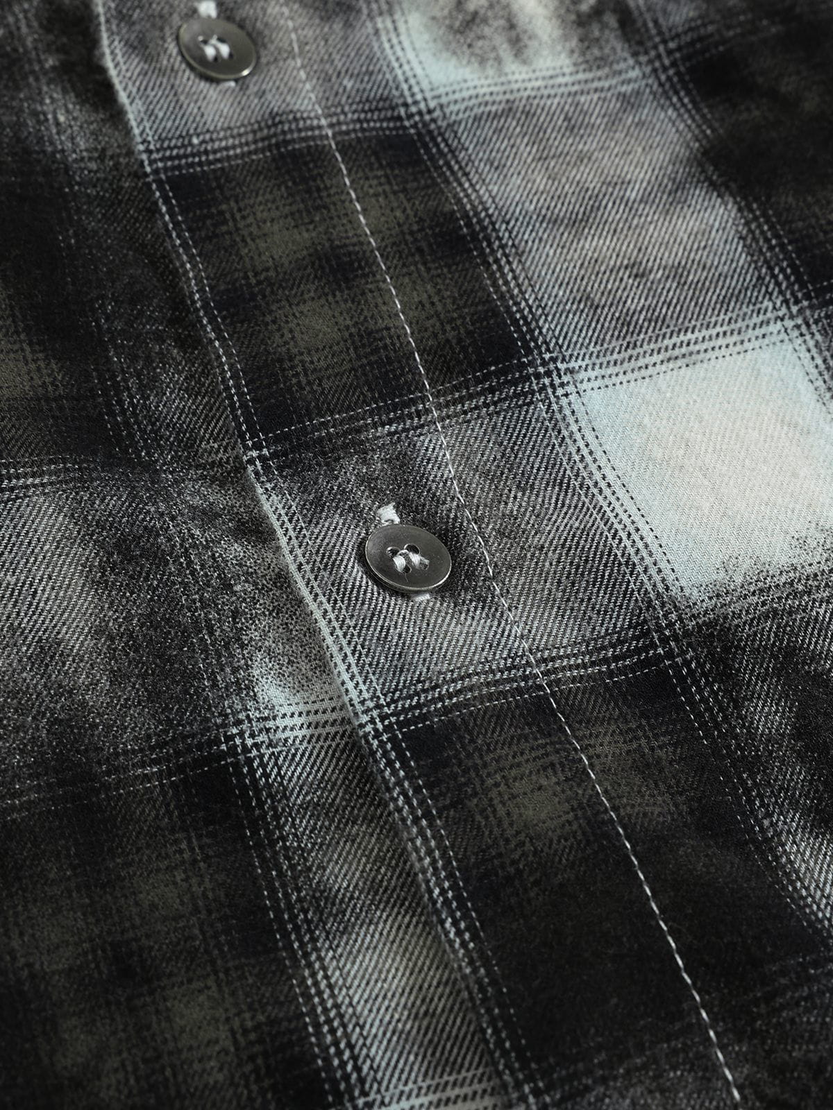 Aelfric Eden Distressed Flannel Long Sleeve Shirt