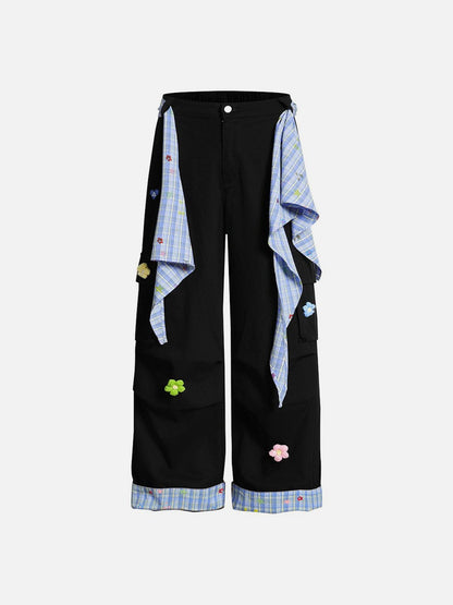 Aelfric Eden Plaid Tie Baggy Pants