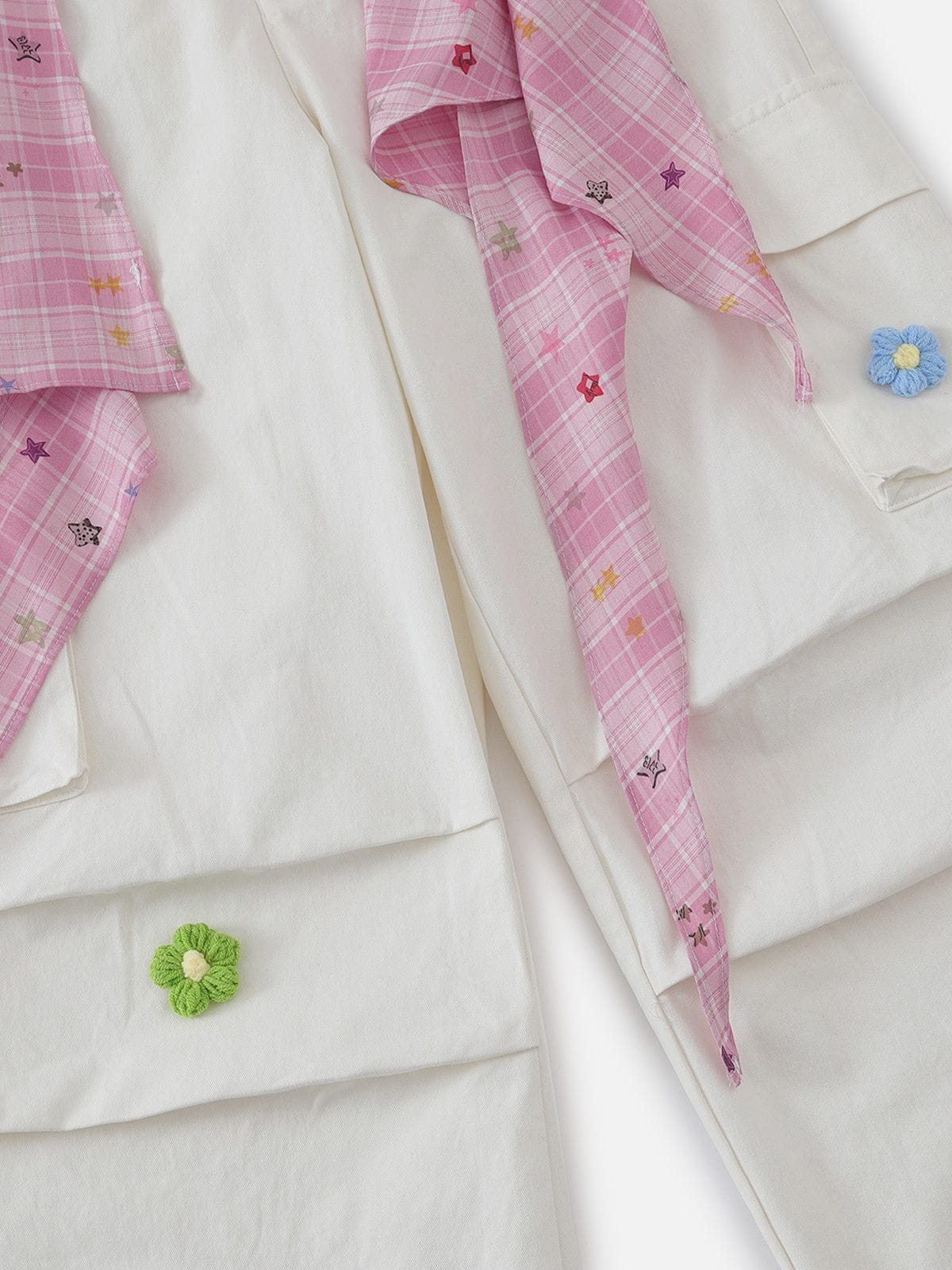 Aelfric Eden Plaid Tie Baggy Pants