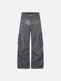 Aelfric Eden Belt Print Baggy Barrel Pants