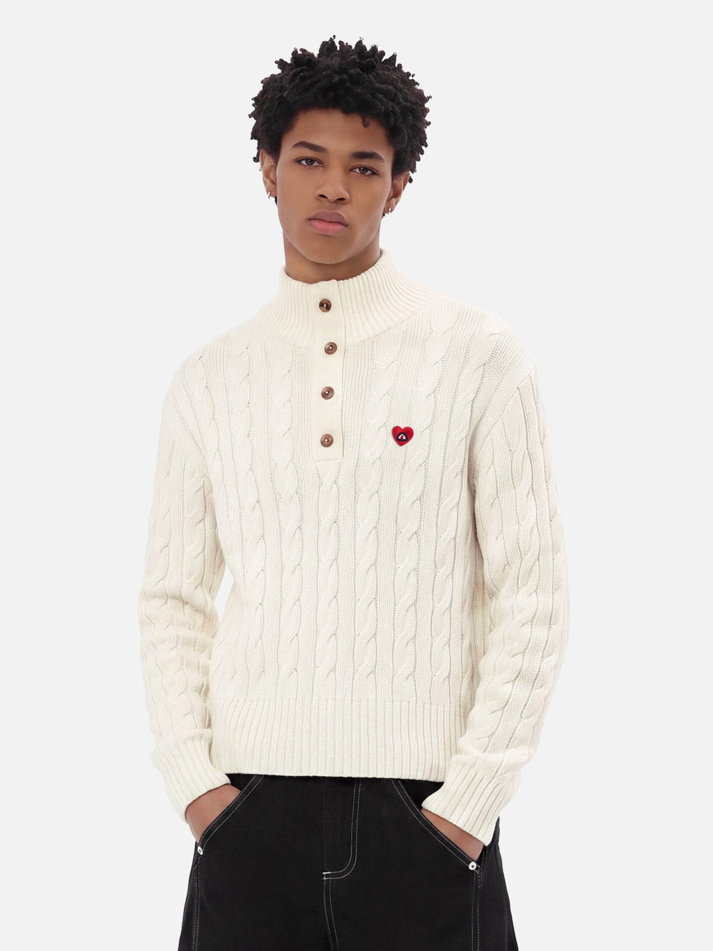 Aelfric Eden Cable Knit Button Sweater