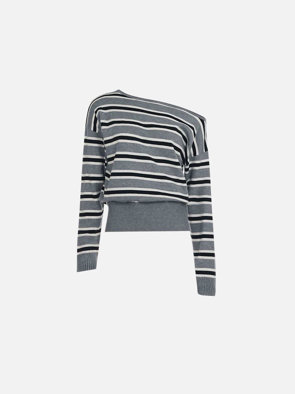 Aelfric Eden Striped Off-The-Shoulder Sweater