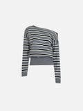 Aelfric Eden Striped Off-The-Shoulder Sweater