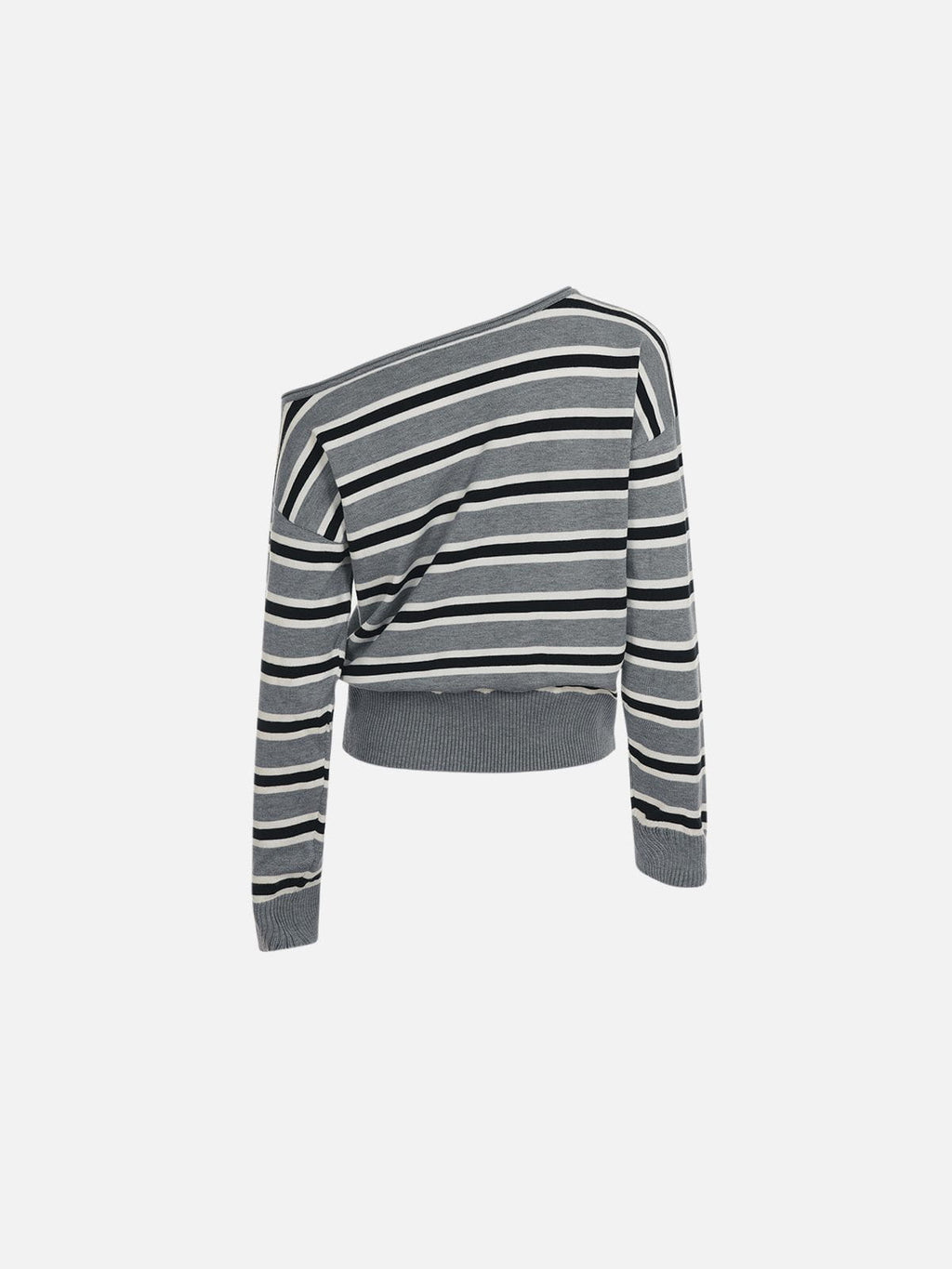 Aelfric Eden Striped Off-The-Shoulder Sweater