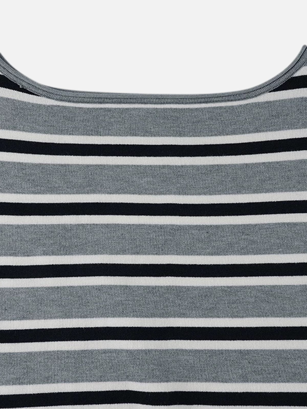 Aelfric Eden Striped Off-The-Shoulder Sweater