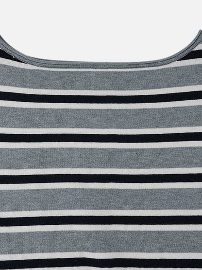 Aelfric Eden Striped Off-The-Shoulder Sweater
