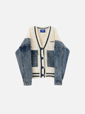 Aelfric Eden Cable Knit Denim Cardigan