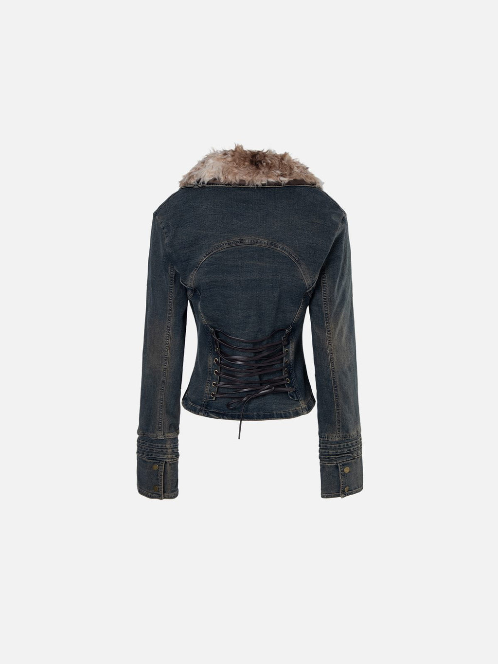 Aelfric Eden Detachable Faux Fur Denim Jacket