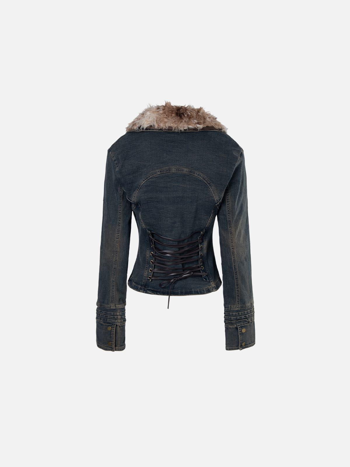 Aelfric Eden Detachable Faux Fur Denim Jacket