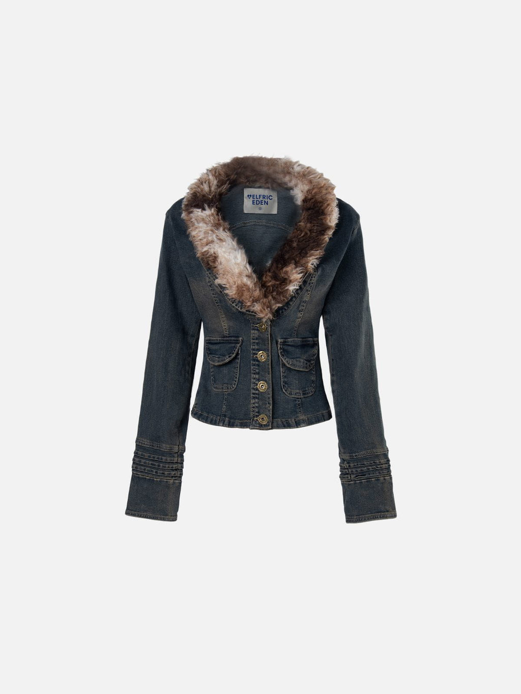 Aelfric Eden Detachable Faux Fur Denim Jacket