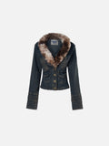 Aelfric Eden Detachable Faux Fur Denim Jacket