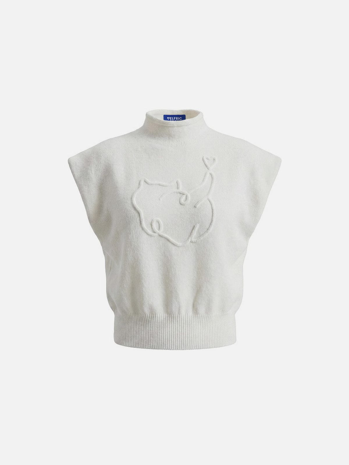 Aelfric Eden Cat Embroidered Sweater Vest
