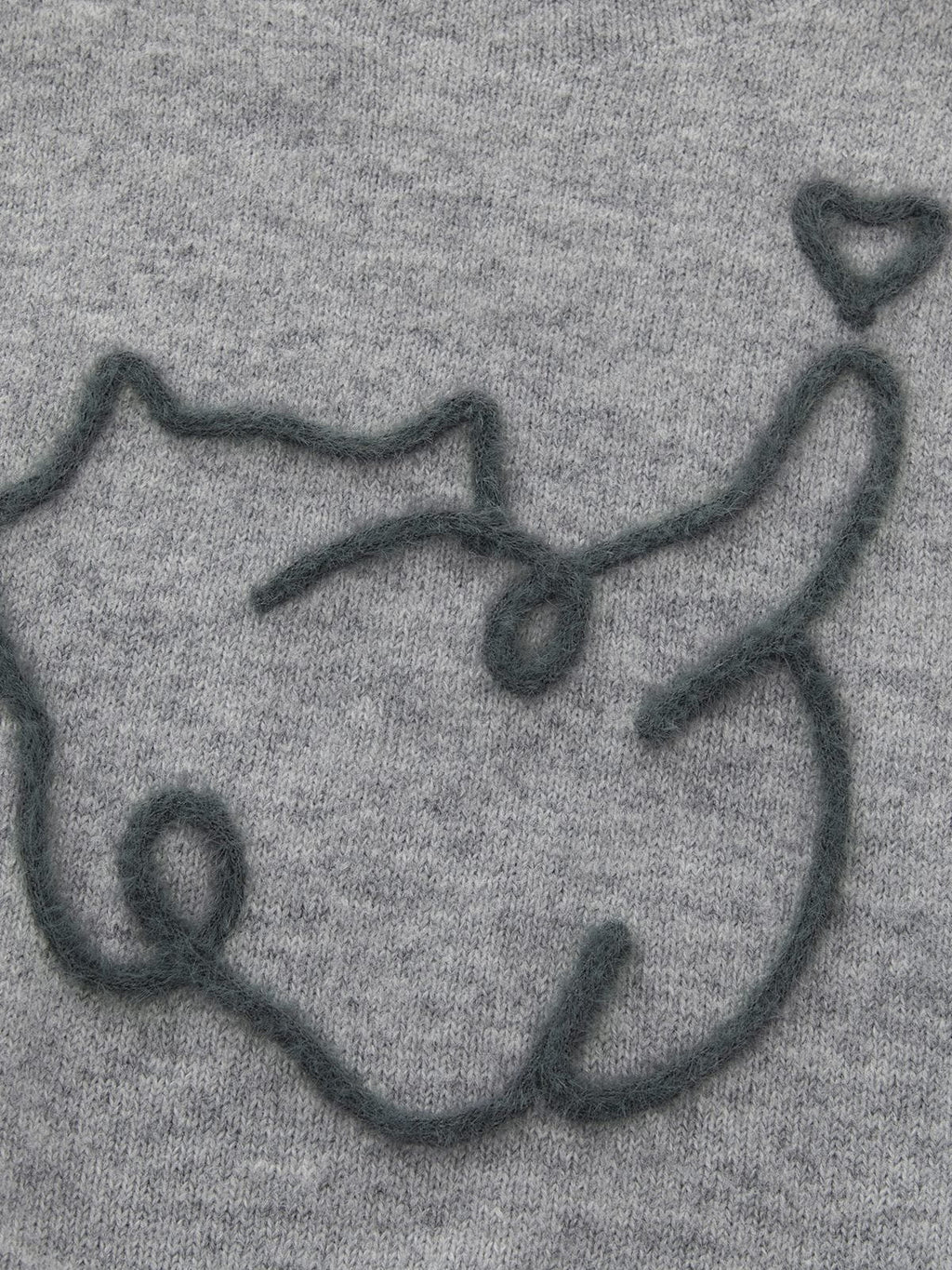 Aelfric Eden Cat Embroidered Sweater Vest